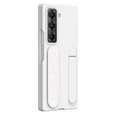 Kickstand Wristband Phone Case for Samsung Galaxy Z Fold Special / Z Fold 6 Slim / W25 PC Silicone Mobile Cove - TechGearPal